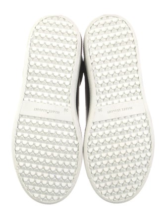 Isabel Marant Leather Graphic Print Sneakers