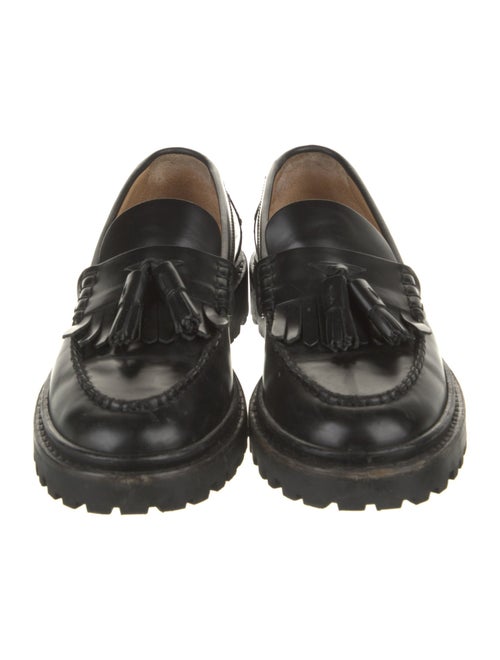 Isabel Marant Leather Tassel Accents Loafers