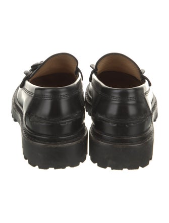Isabel Marant Leather Tassel Accents Loafers