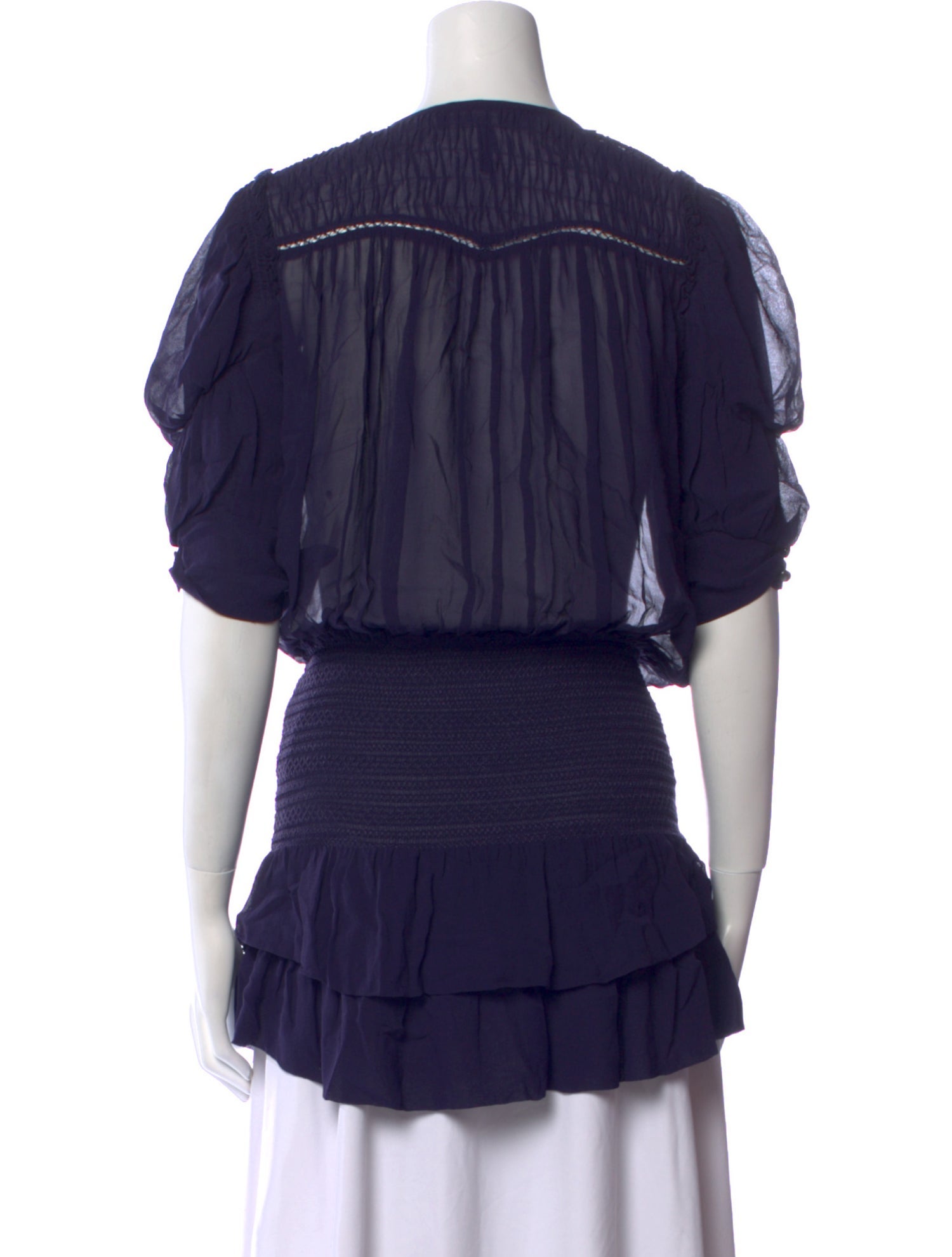 Isabel Marant Silk Bateau Neckline Blouse