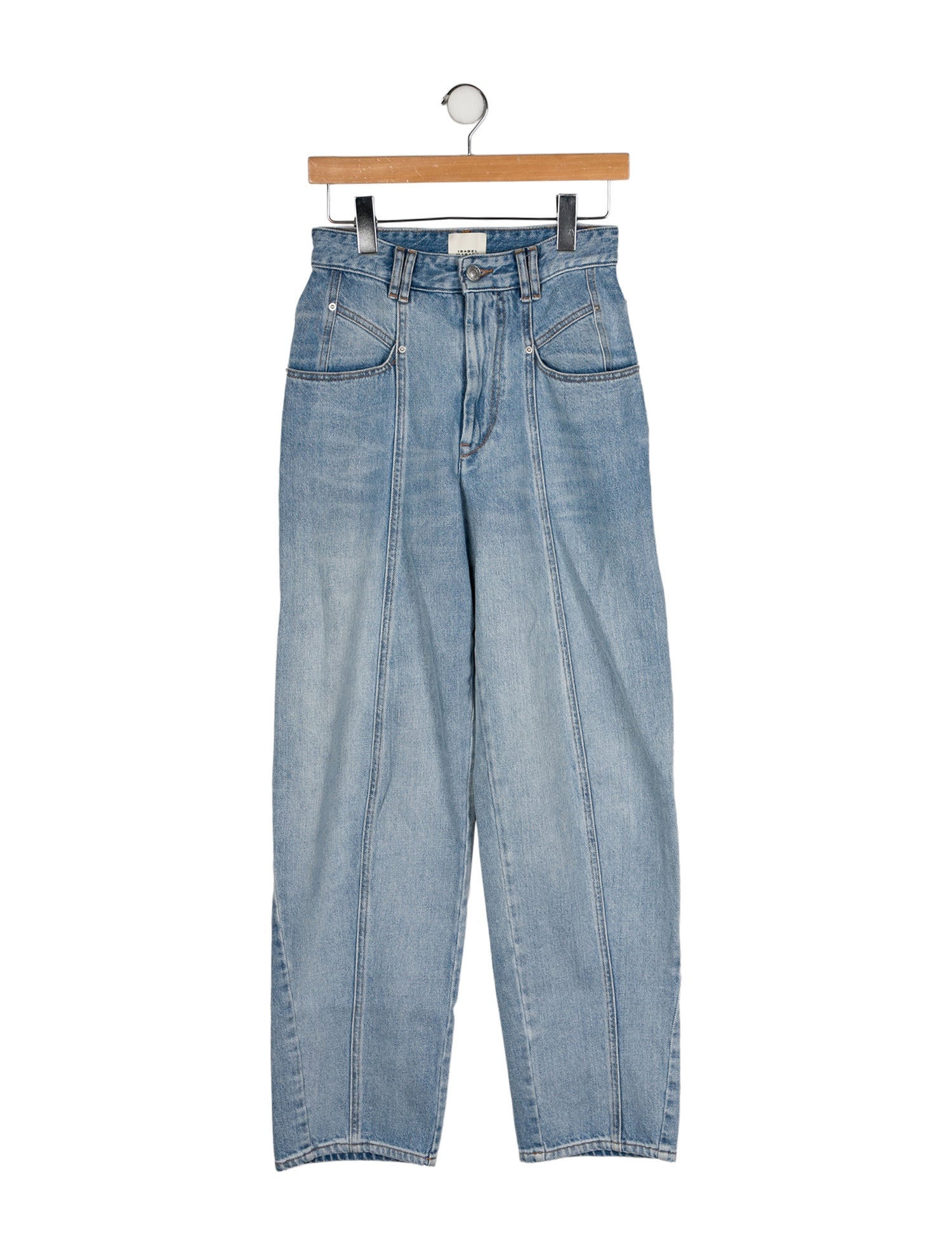 Isabel Marant High-Rise Straight Leg Jeans