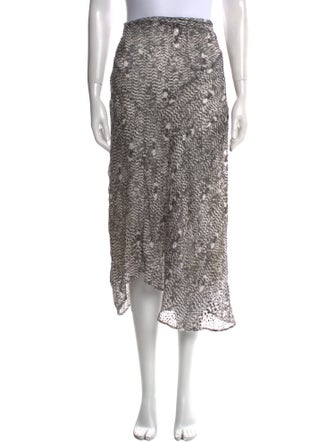 Isabel Marant Silk Midi Length Skirt