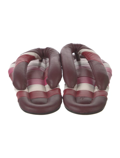 Isabel Marant Leather Colorblock Pattern Slides