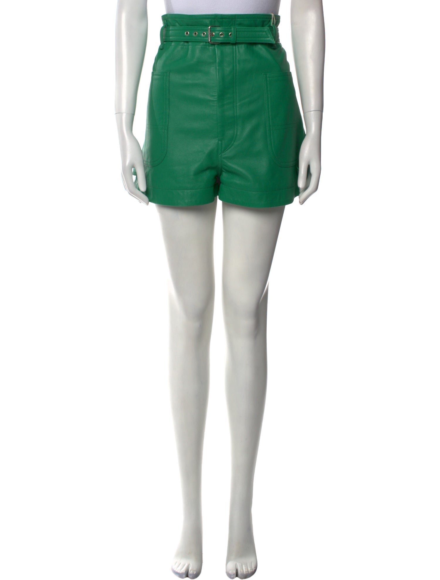 Isabel Marant Lamb Leather Mini Shorts