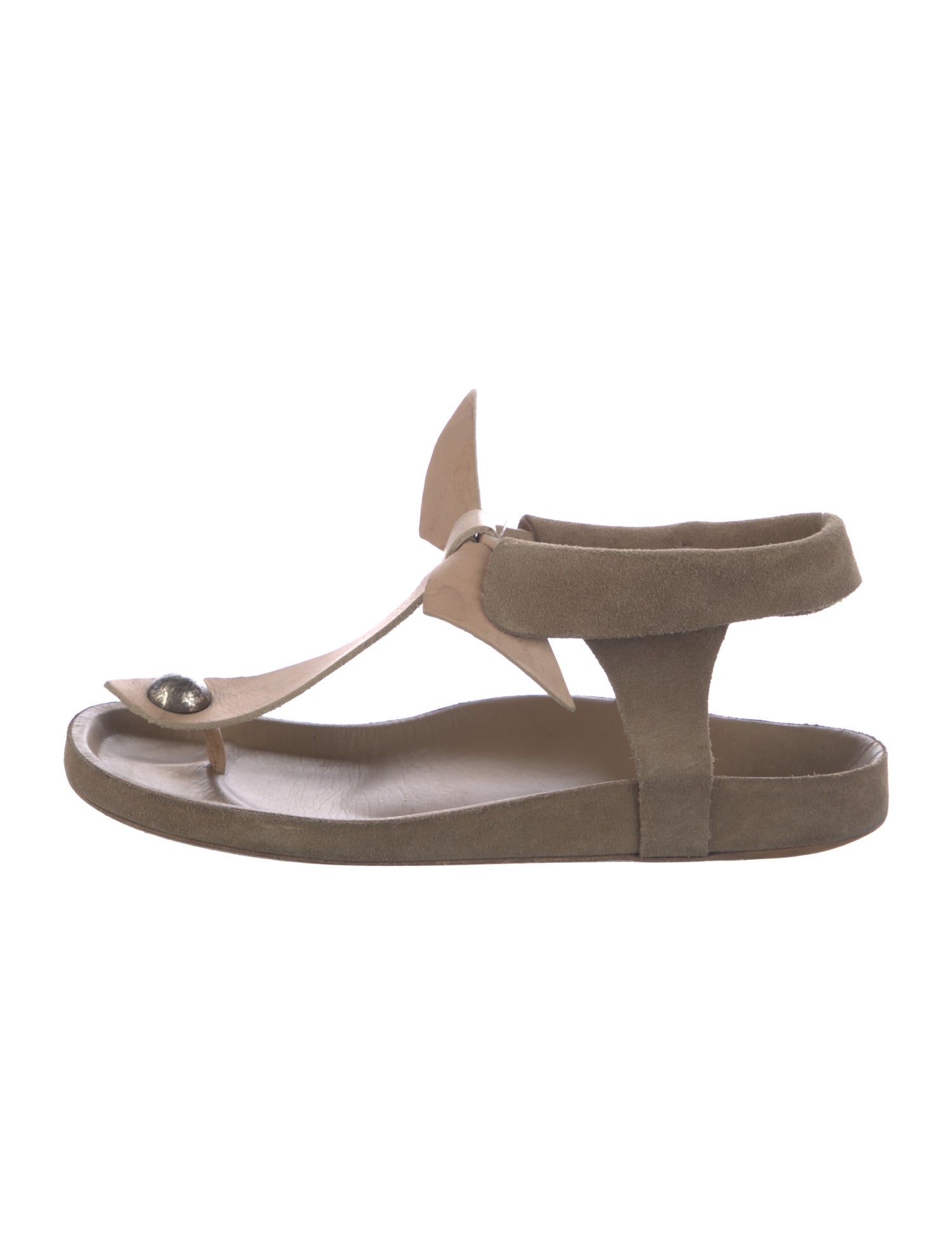 Isabel Marant Suede T-Strap Sandals