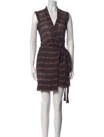 Isabel Marant Plaid Print Mini Dress