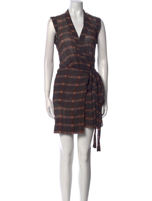 Isabel Marant Plaid Print Mini Dress
