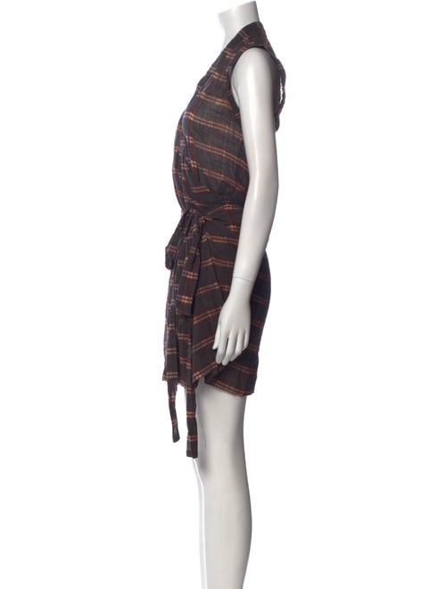 Isabel Marant Plaid Print Mini Dress
