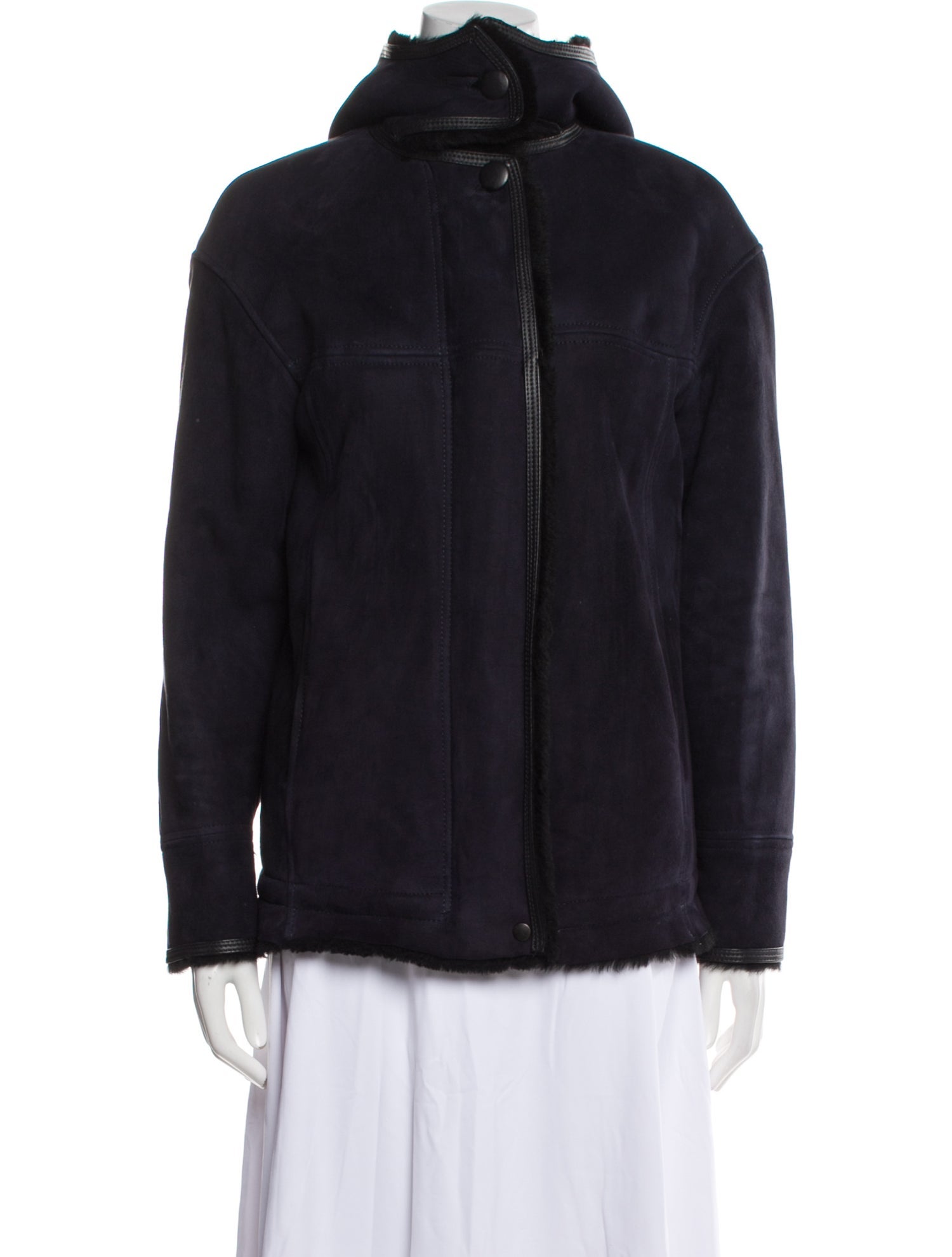 Isabel Marant Lambskin Faux Fur Jacket