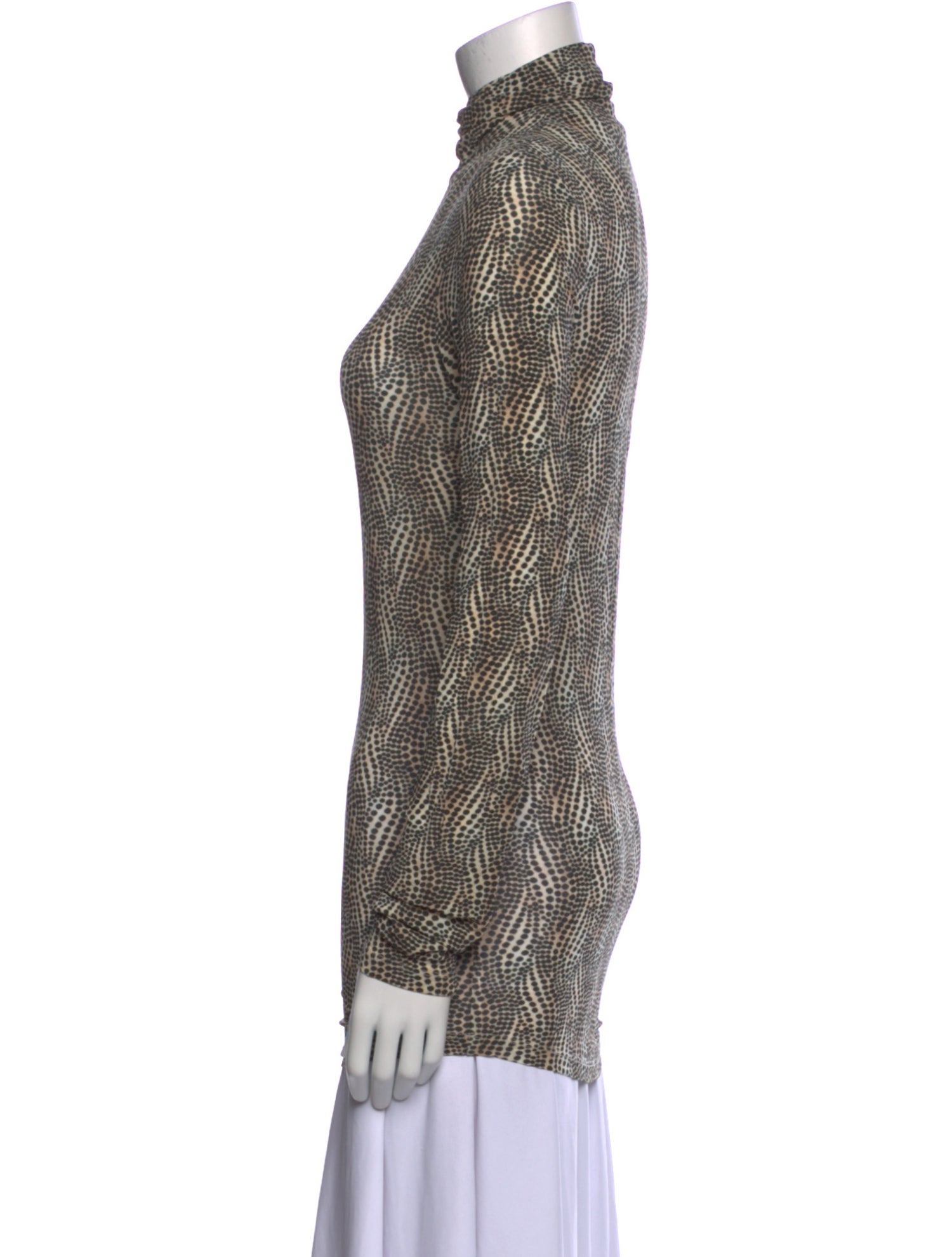 Isabel Marant Printed Mock Neck Top