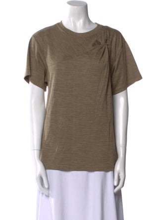 Isabel Marant Virgin Wool Bateau Neckline T-Shirt