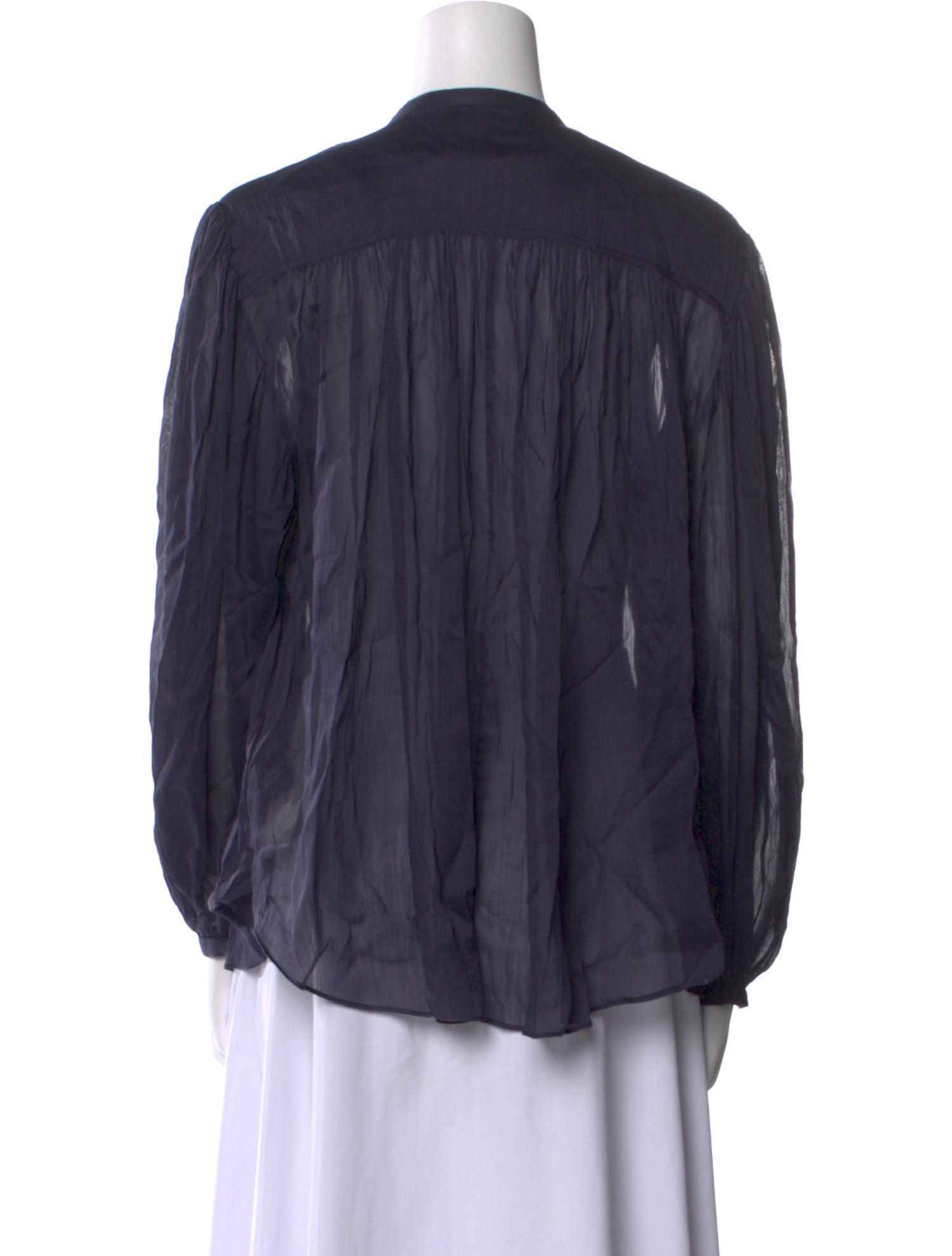 Isabel Marant Mock Neck Long Sleeve Blouse