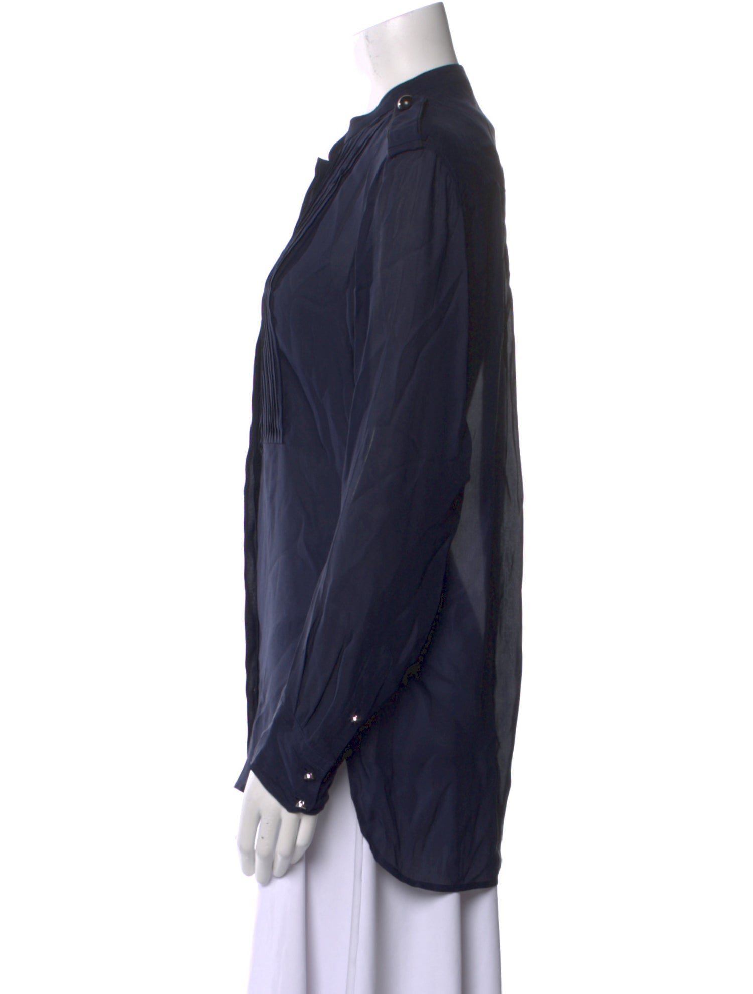 Isabel Marant Silk Mock Neck Blouse