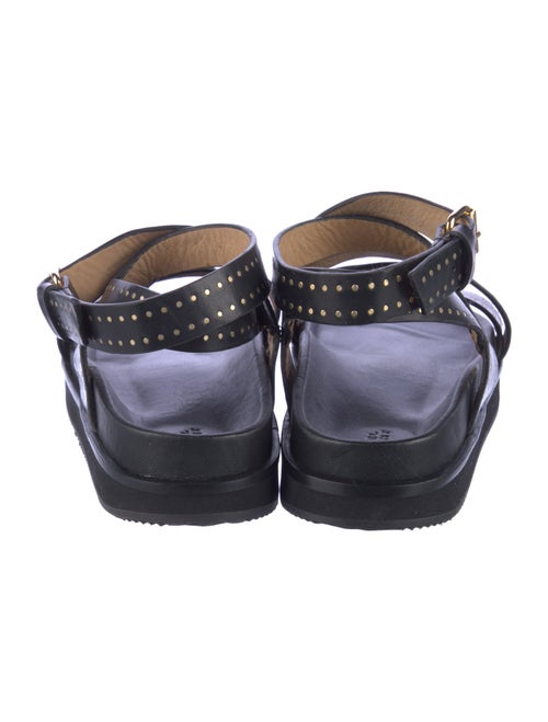 Isabel Marant Leather Studded Accents Gladiator Sandals