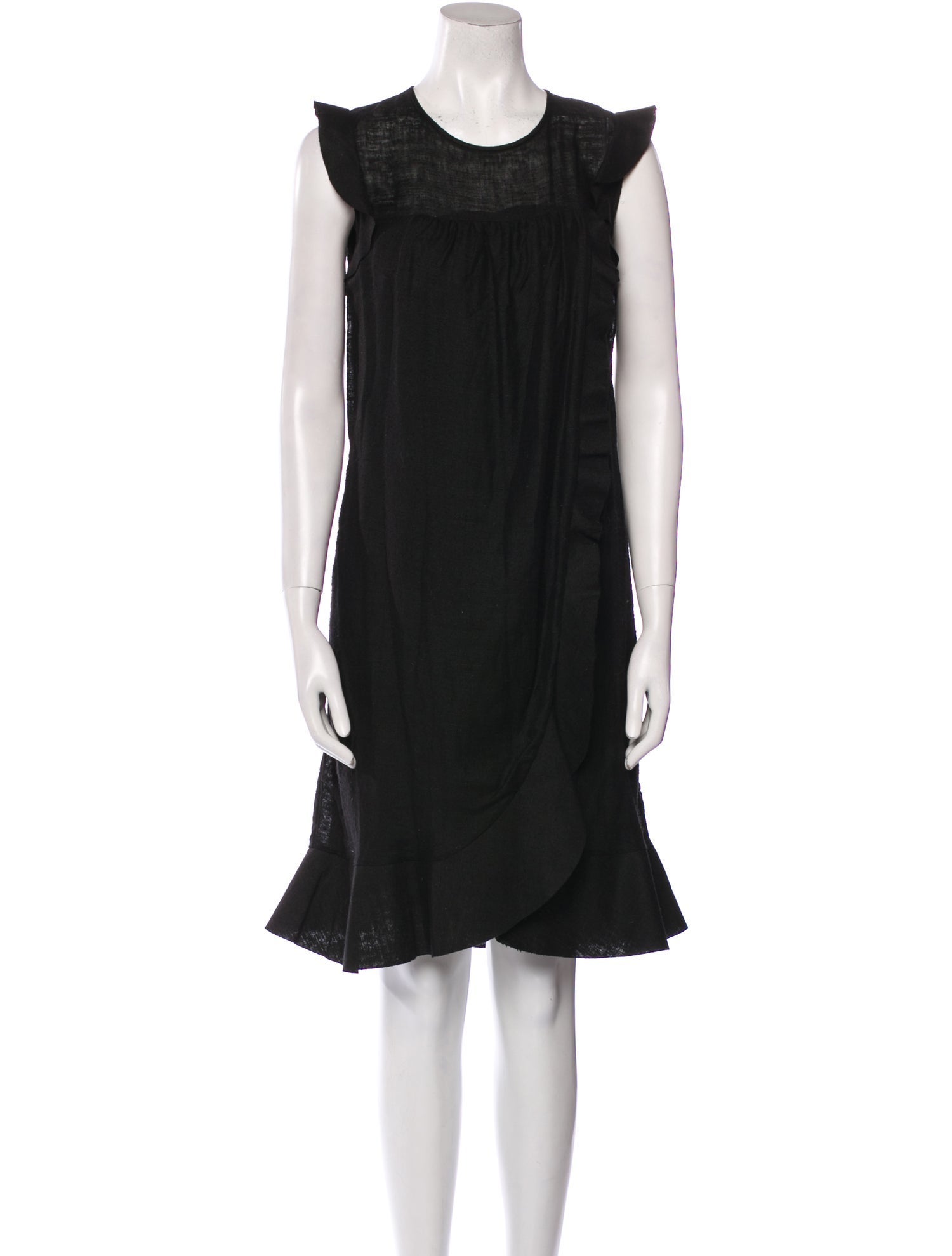 Isabel Marant Silk Ruffle Embellishment Nightgown