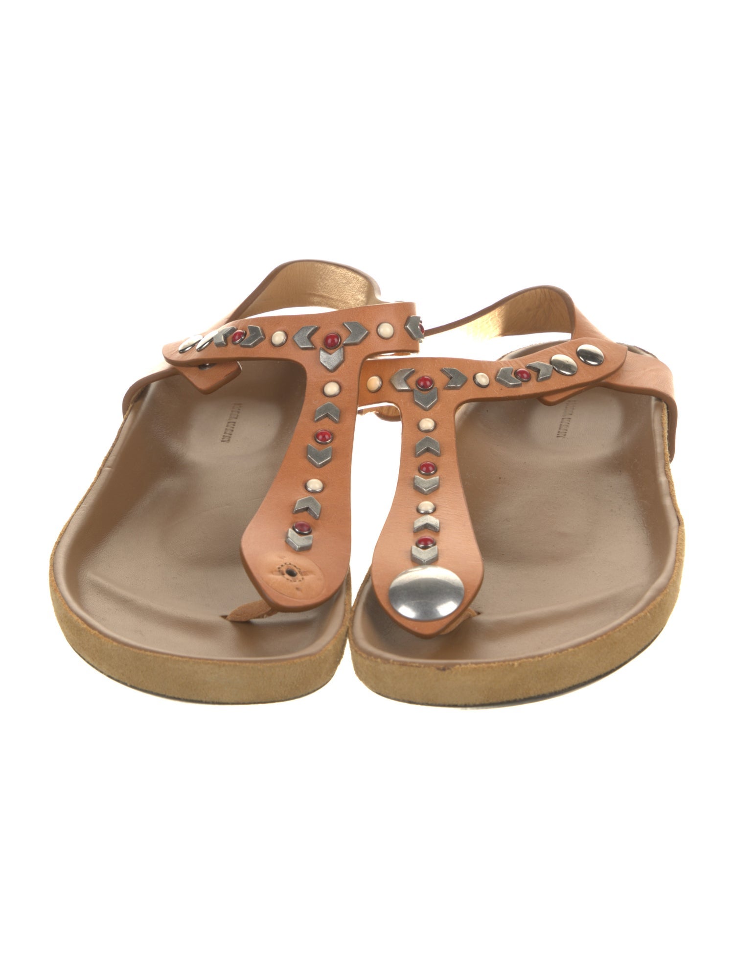 Isabel Marant Leather Studded Accents Sandals