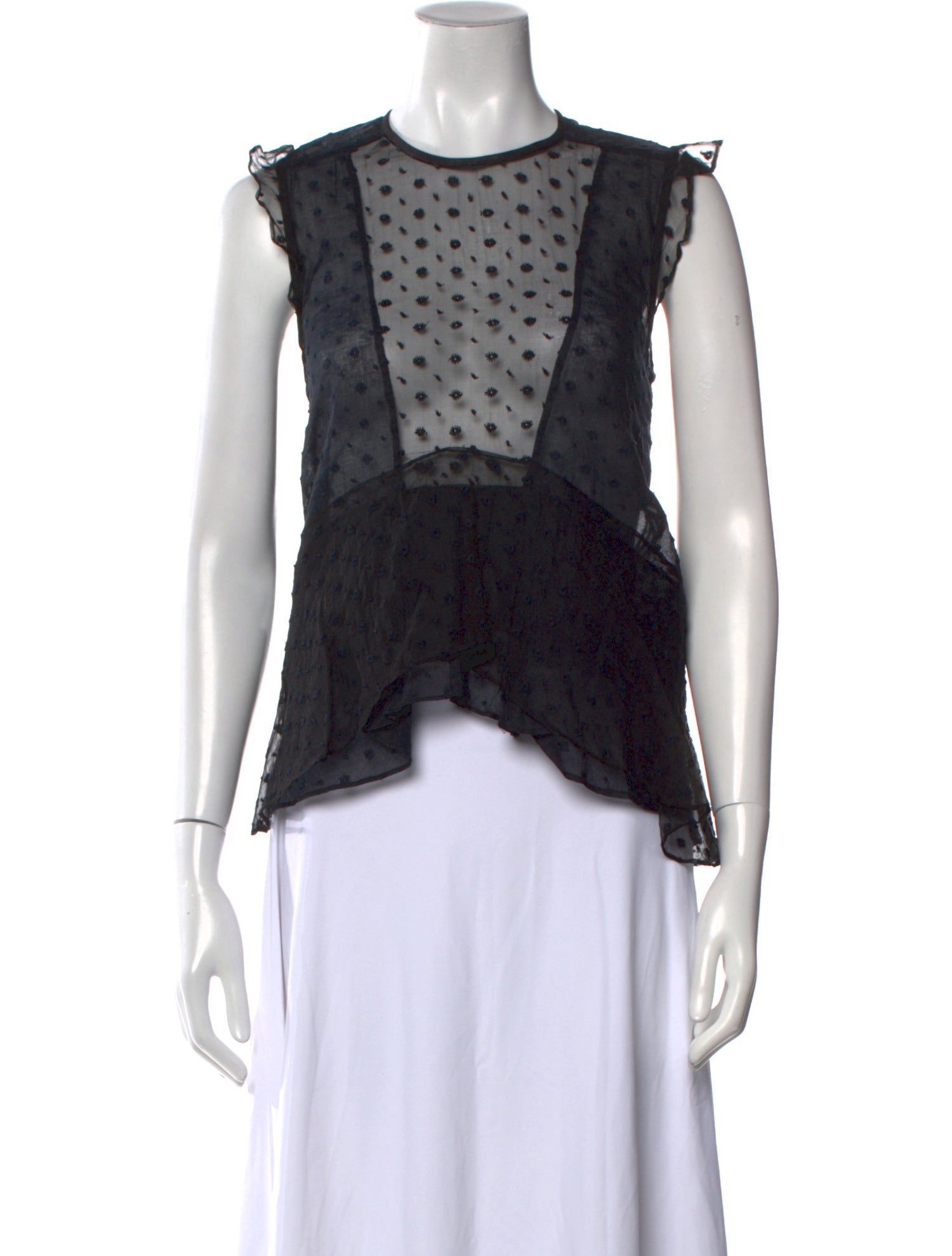 Isabel Marant Silk Lace Pattern Top
