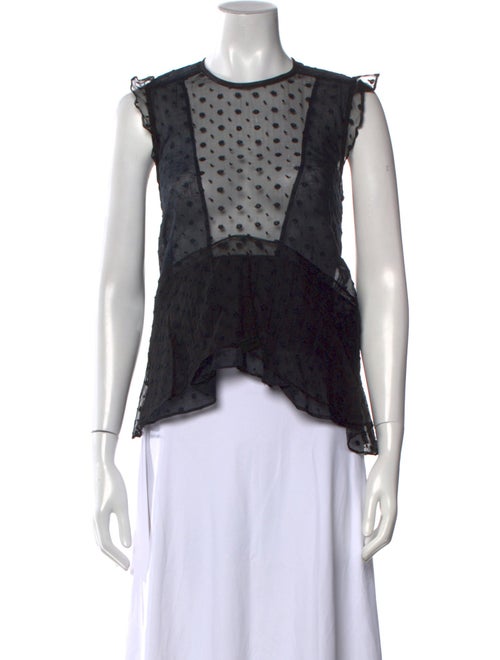 Isabel Marant Silk Lace Pattern Top