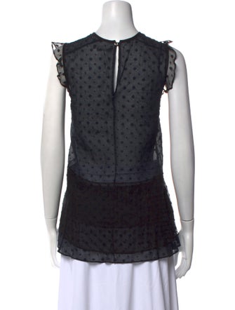 Isabel Marant Silk Lace Pattern Top