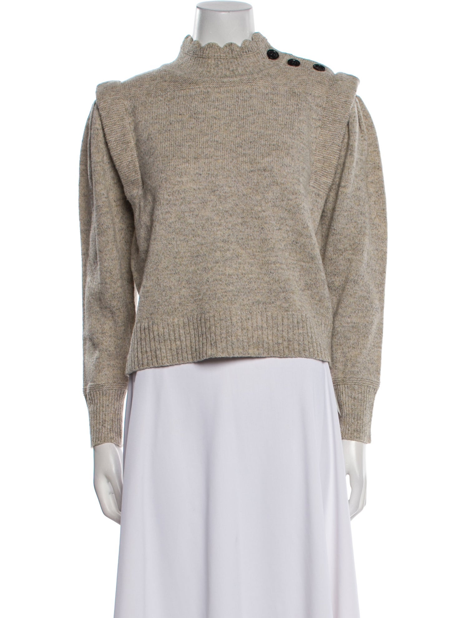 Isabel Marant Wool Mock Neck Sweater