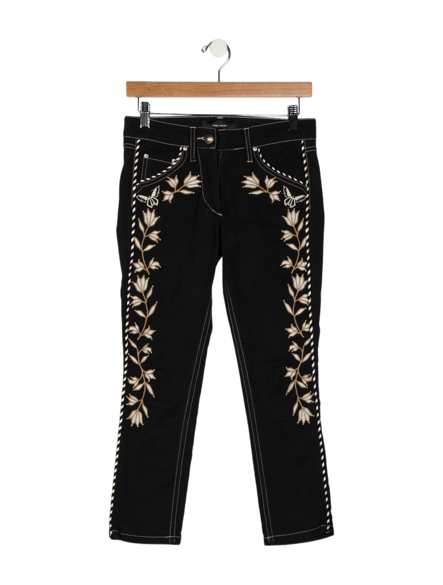 Isabel Marant Low-Rise Straight Leg Jeans