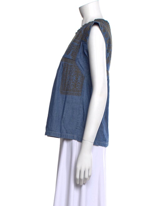 Isabel Marant Graphic Print Scoop Neck Top