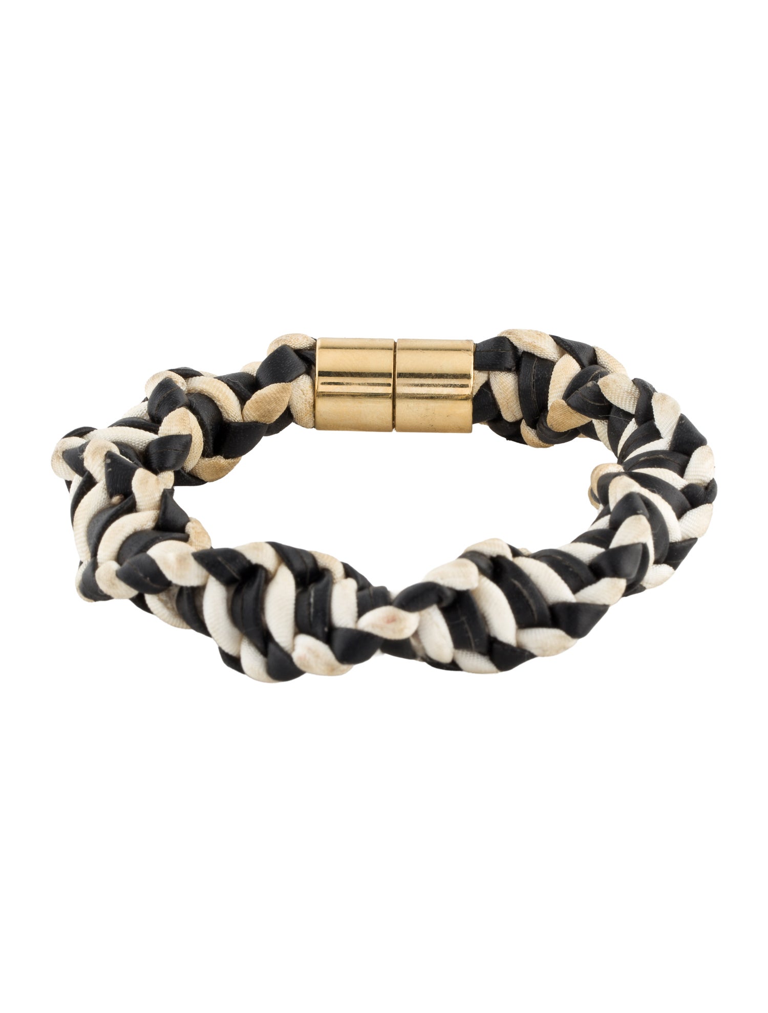 Isabel Marant Leather & Silk Cord Wrap Bracelet