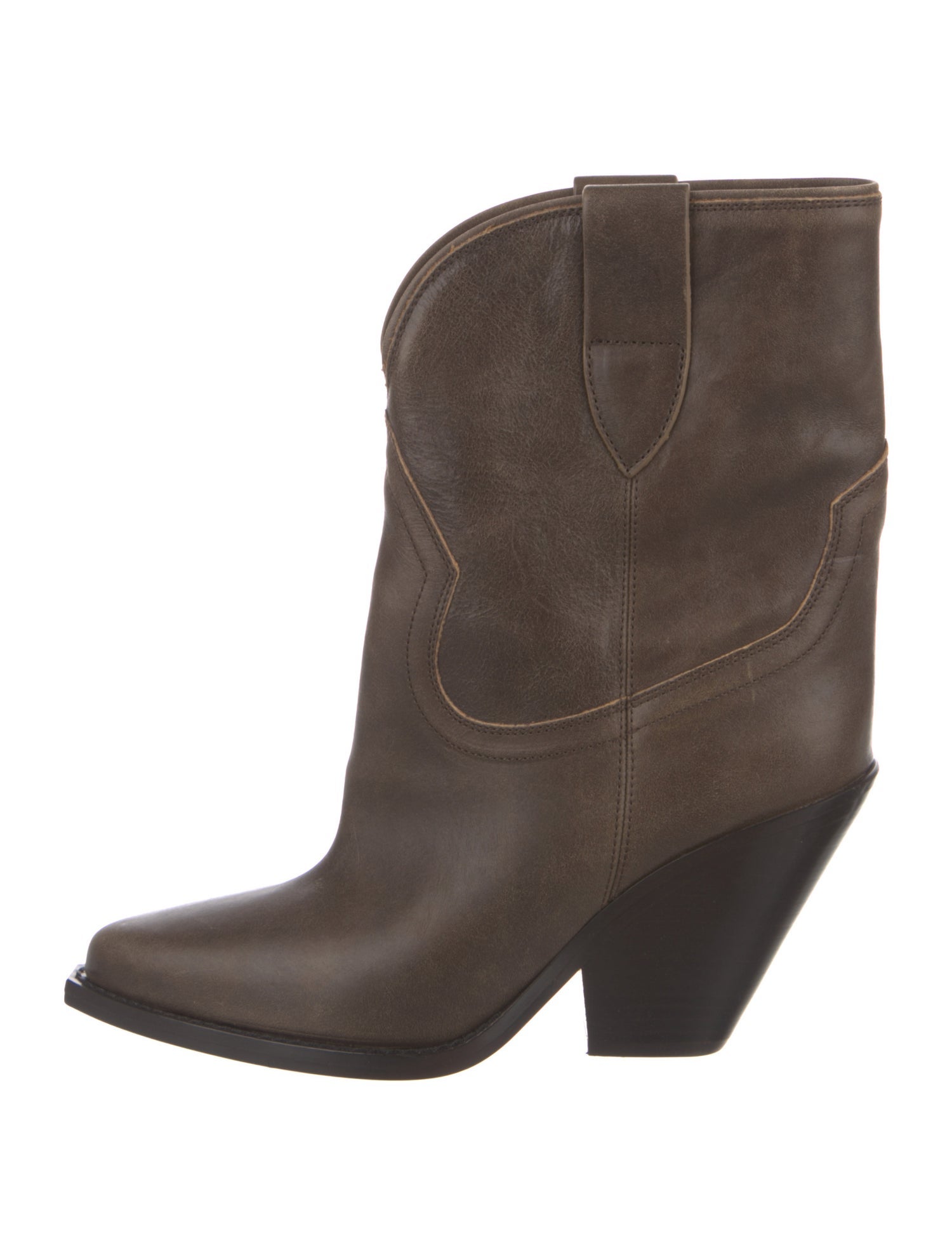 Isabel Marant Suede Colorblock Pattern Western Boots w/ Tags