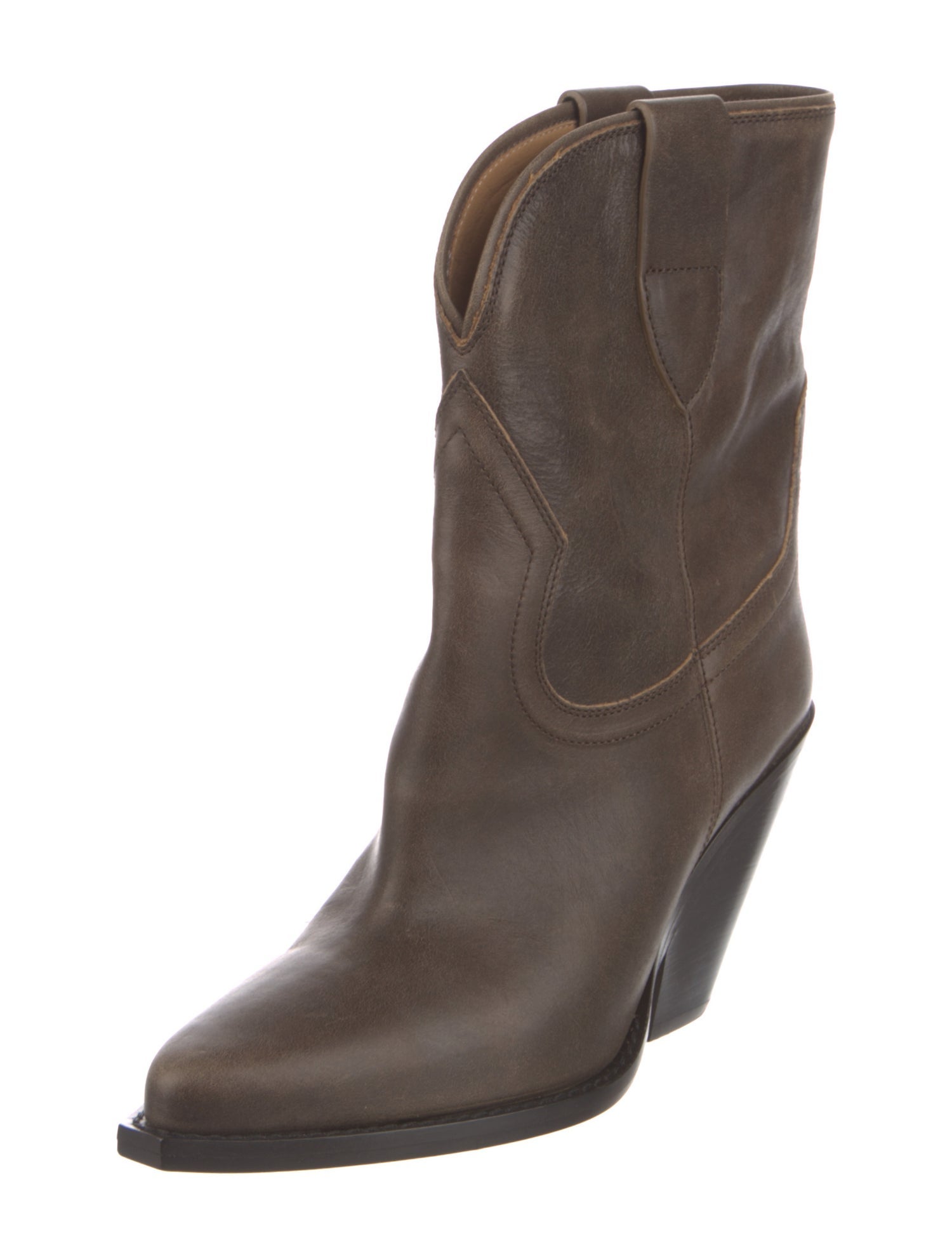 Isabel Marant Suede Colorblock Pattern Western Boots w/ Tags