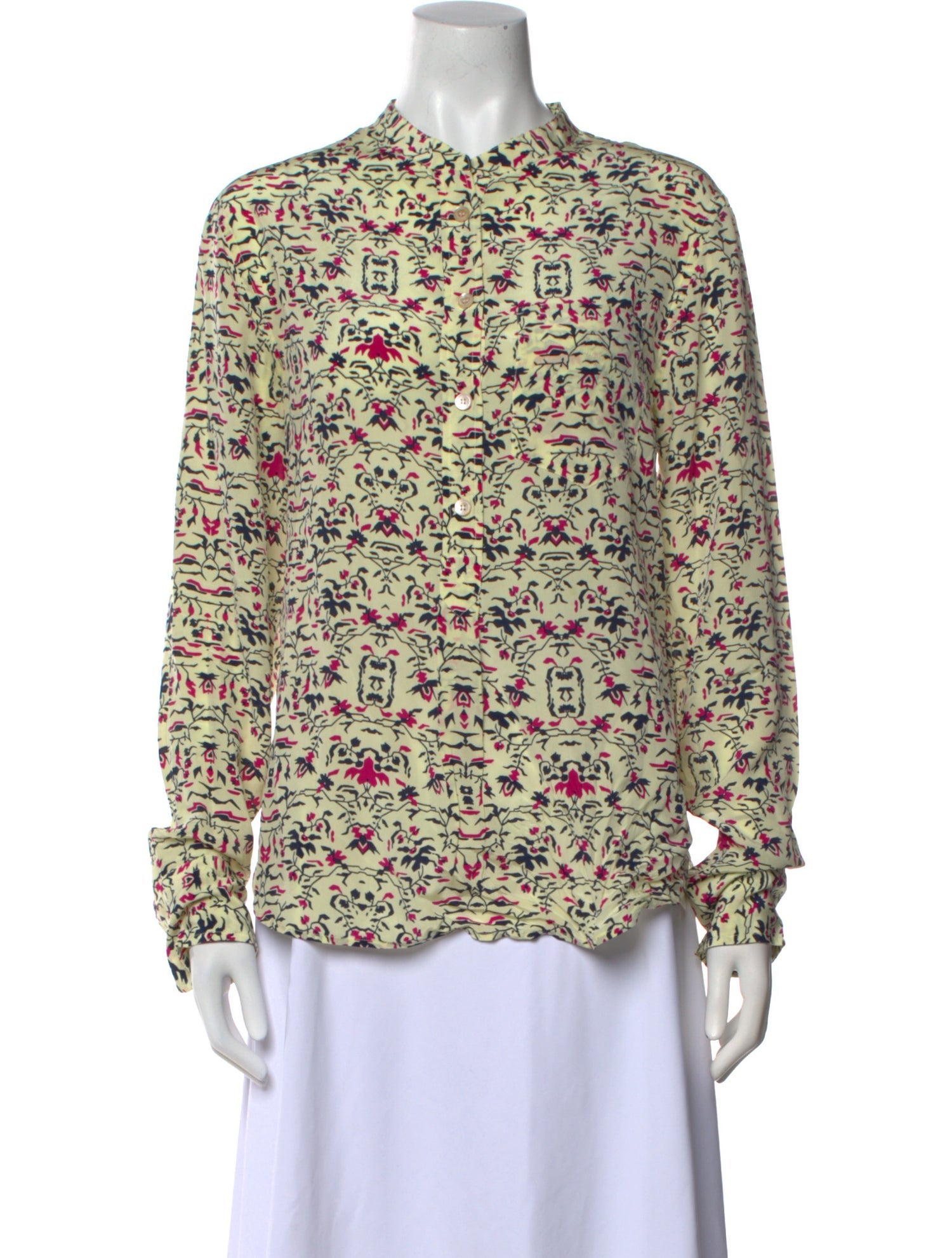 Isabel Marant Silk Floral Print Blouse