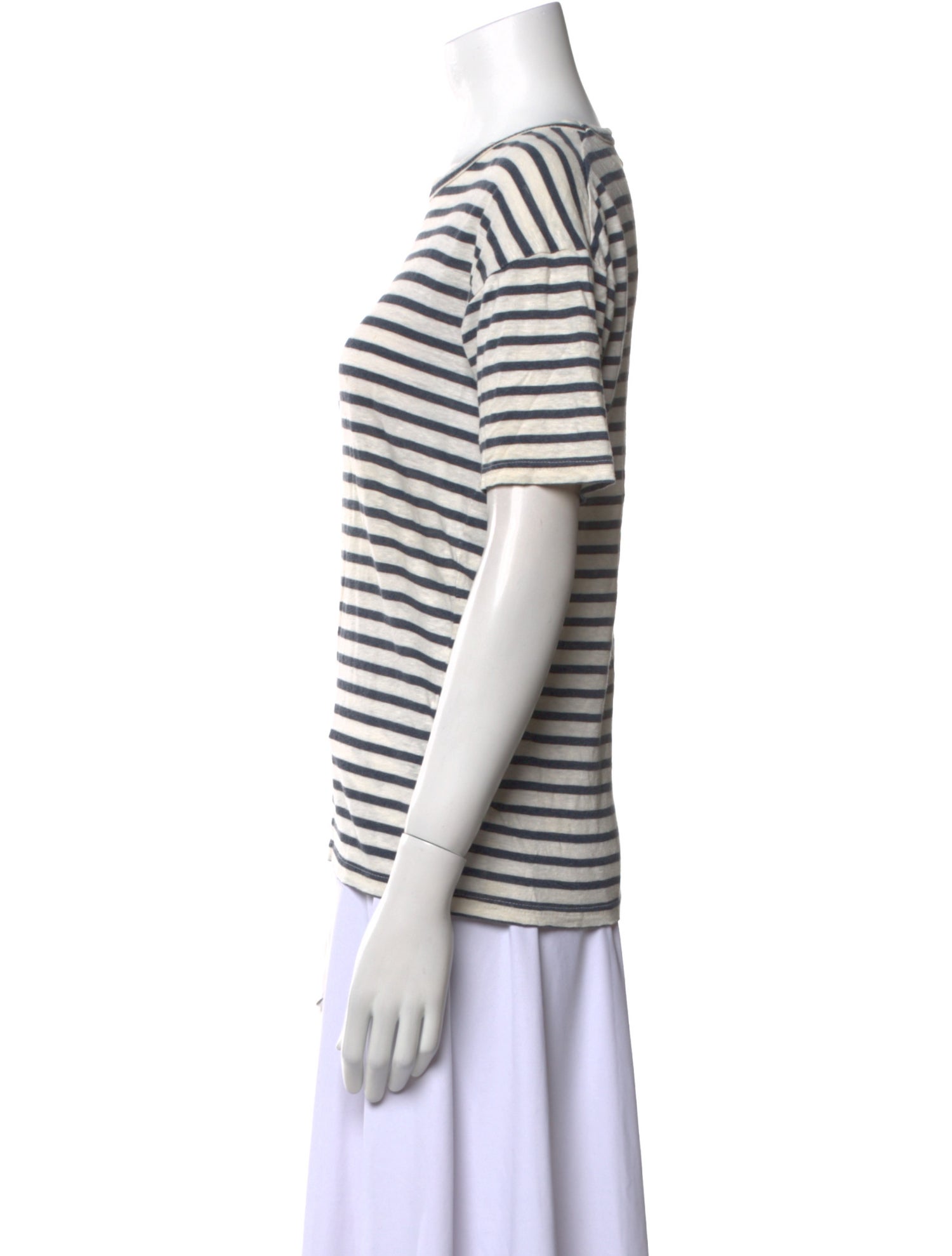 Isabel Marant Linen Striped T-Shirt