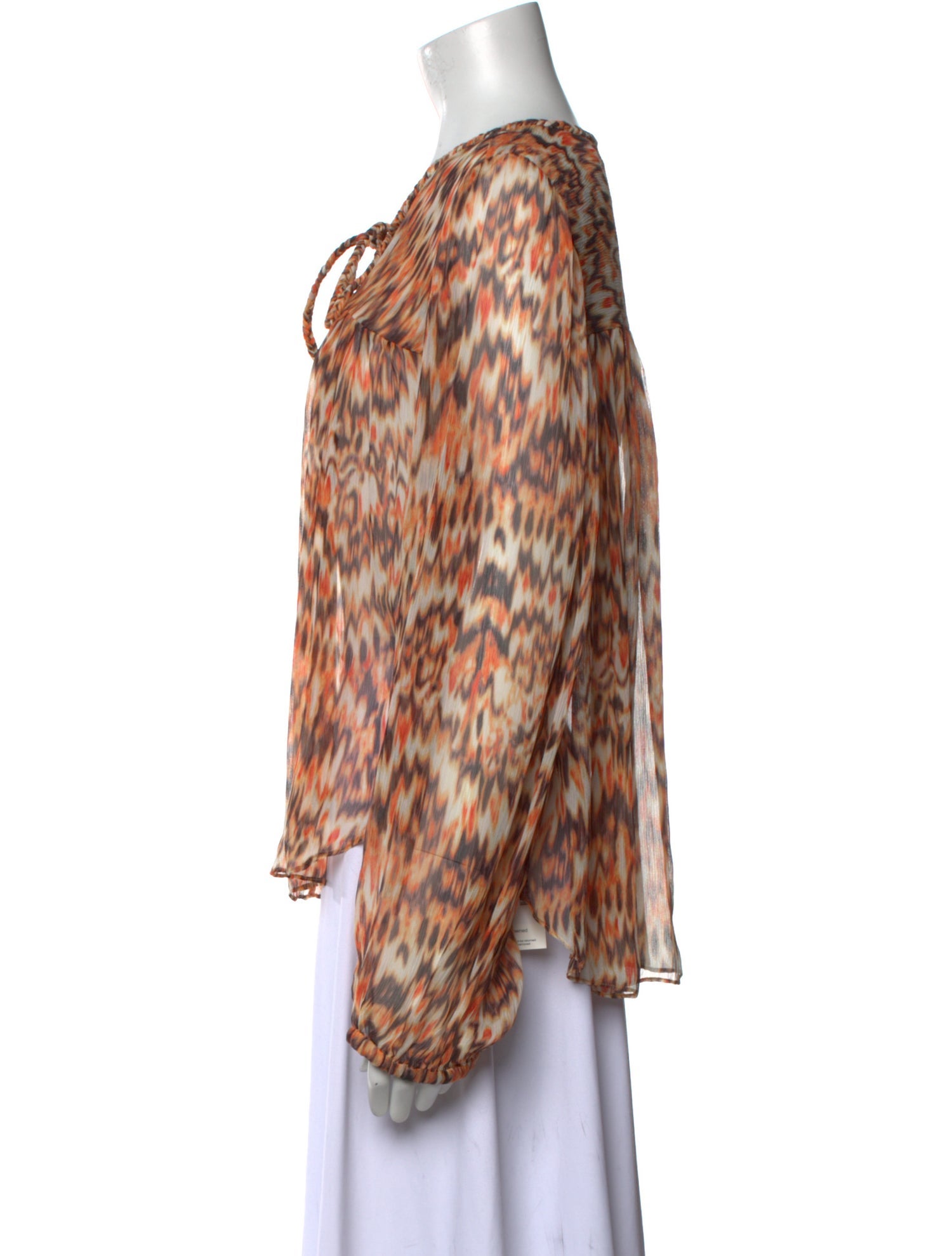 Isabel Marant Silk Animal Print Blouse