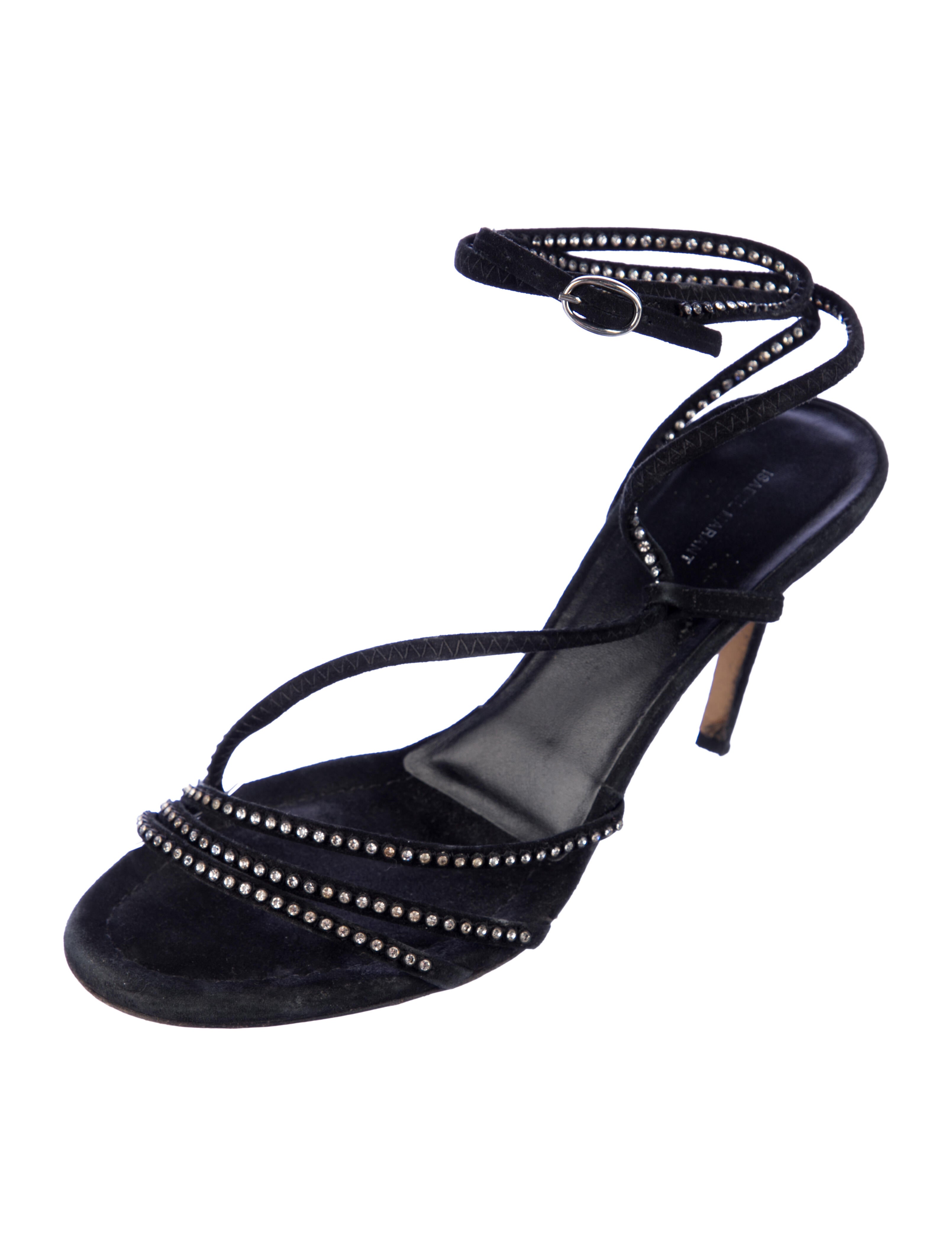 Isabel Marant Suede Crystal Embellishments Sandals
