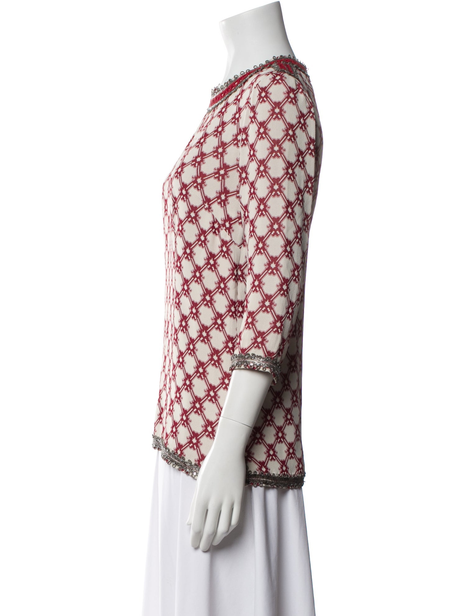 Isabel Marant Printed Crew Neck Blouse