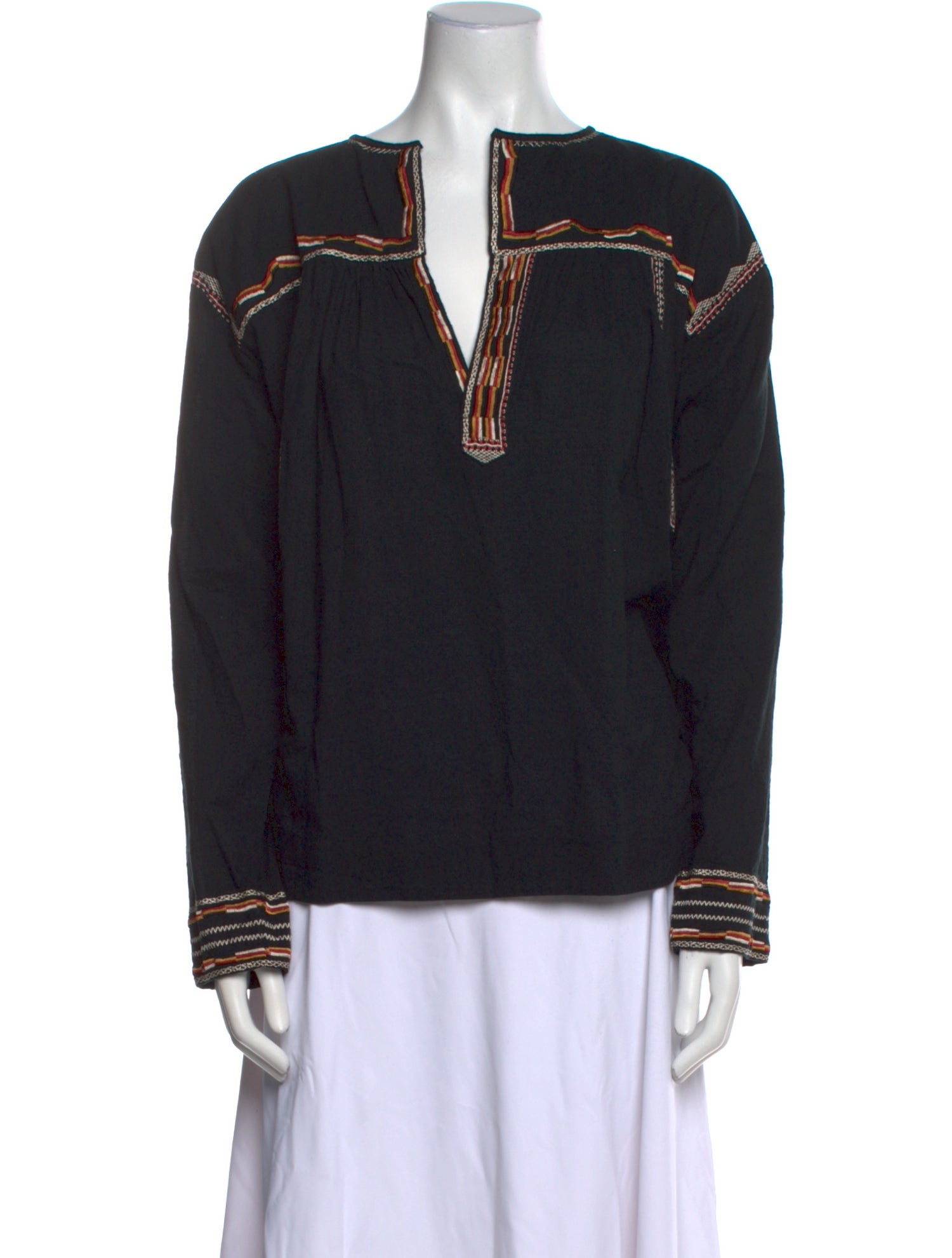 Isabel Marant V-Neck Long Sleeve Sweatshirt