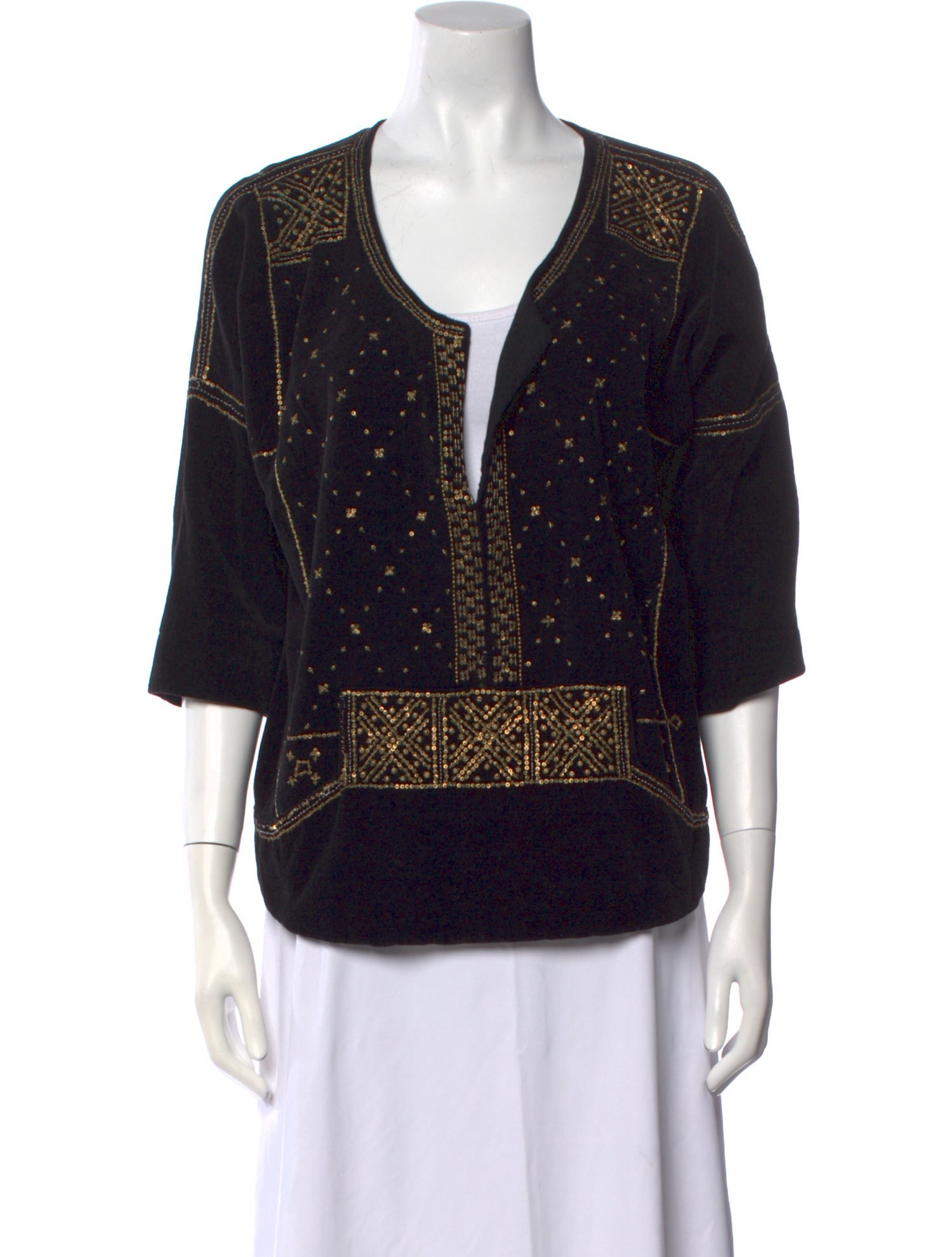 Isabel Marant Printed V-Neck Tunic