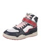 Isabel Marant Leather Colorblock Pattern Sneakers