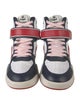 Isabel Marant Leather Colorblock Pattern Sneakers
