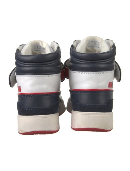 Isabel Marant Leather Colorblock Pattern Sneakers