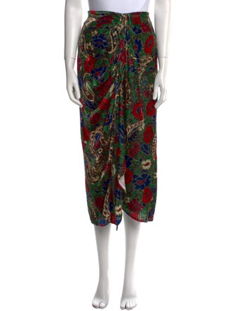 Isabel Marant Floral Print Midi Length Skirt