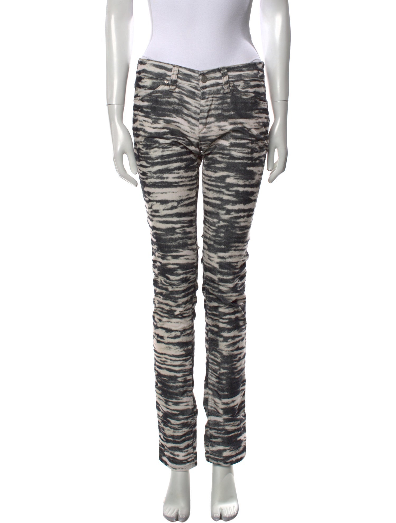 Étoile Isabel Marant Animal Print Skinny Leg Pants