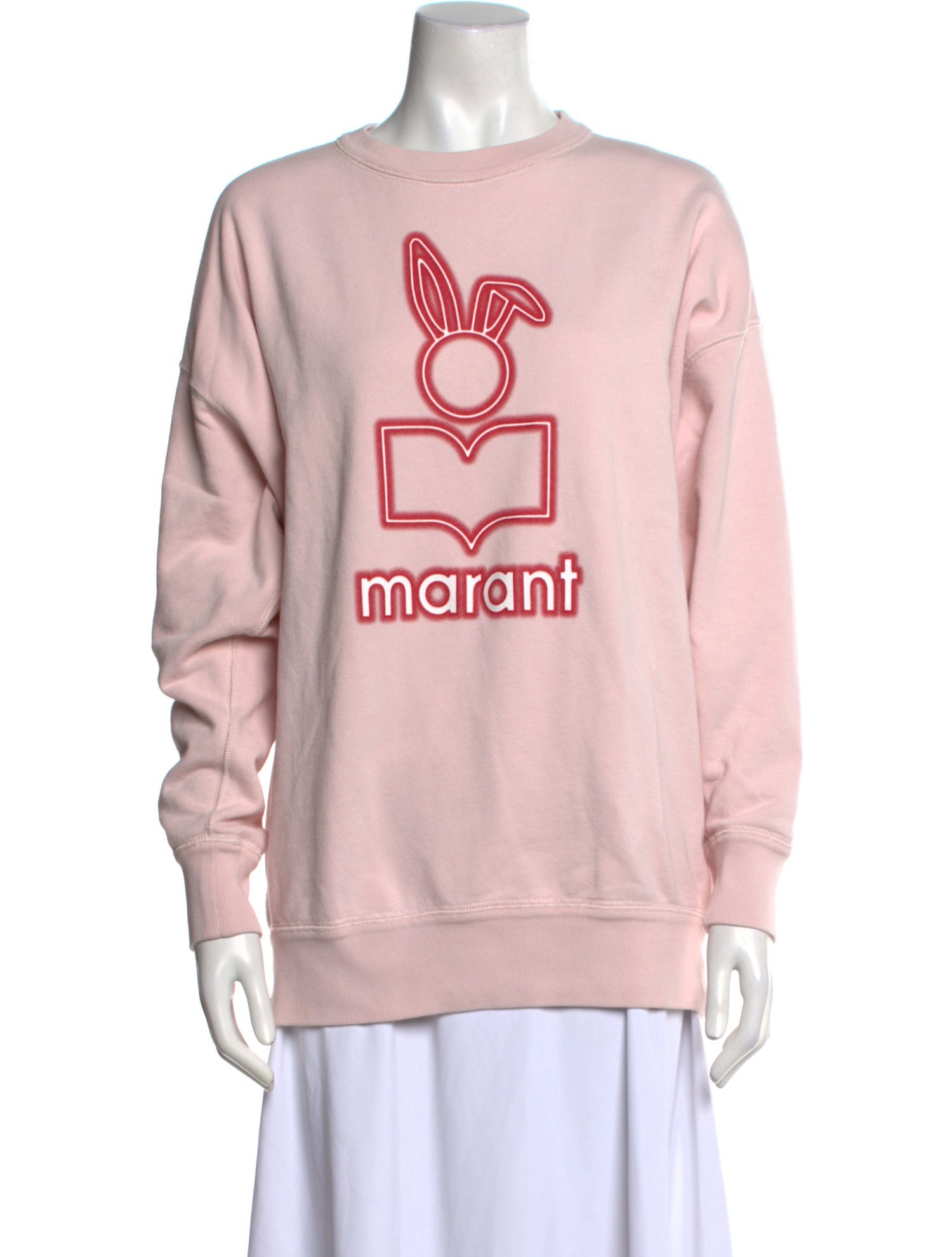 Isabel Marant Graphic Print Crew Neck Sweatshirt