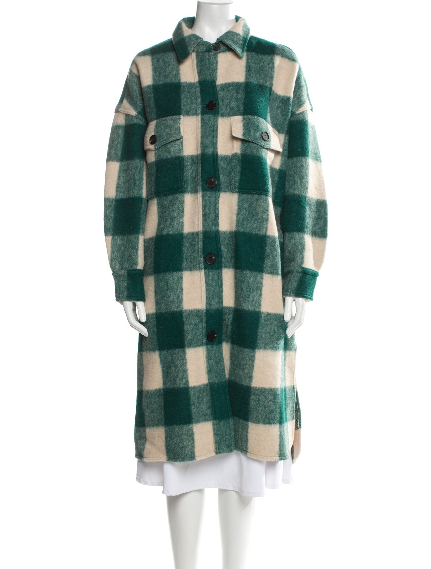 Étoile Isabel Marant Plaid Print Coat