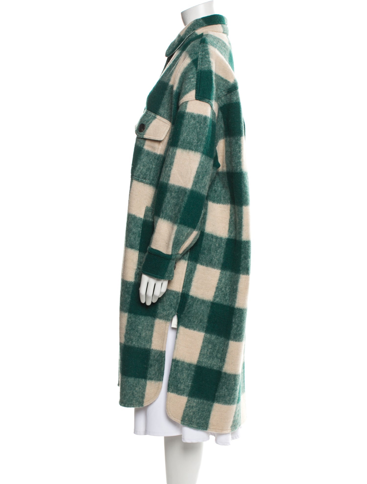 Étoile Isabel Marant Plaid Print Coat