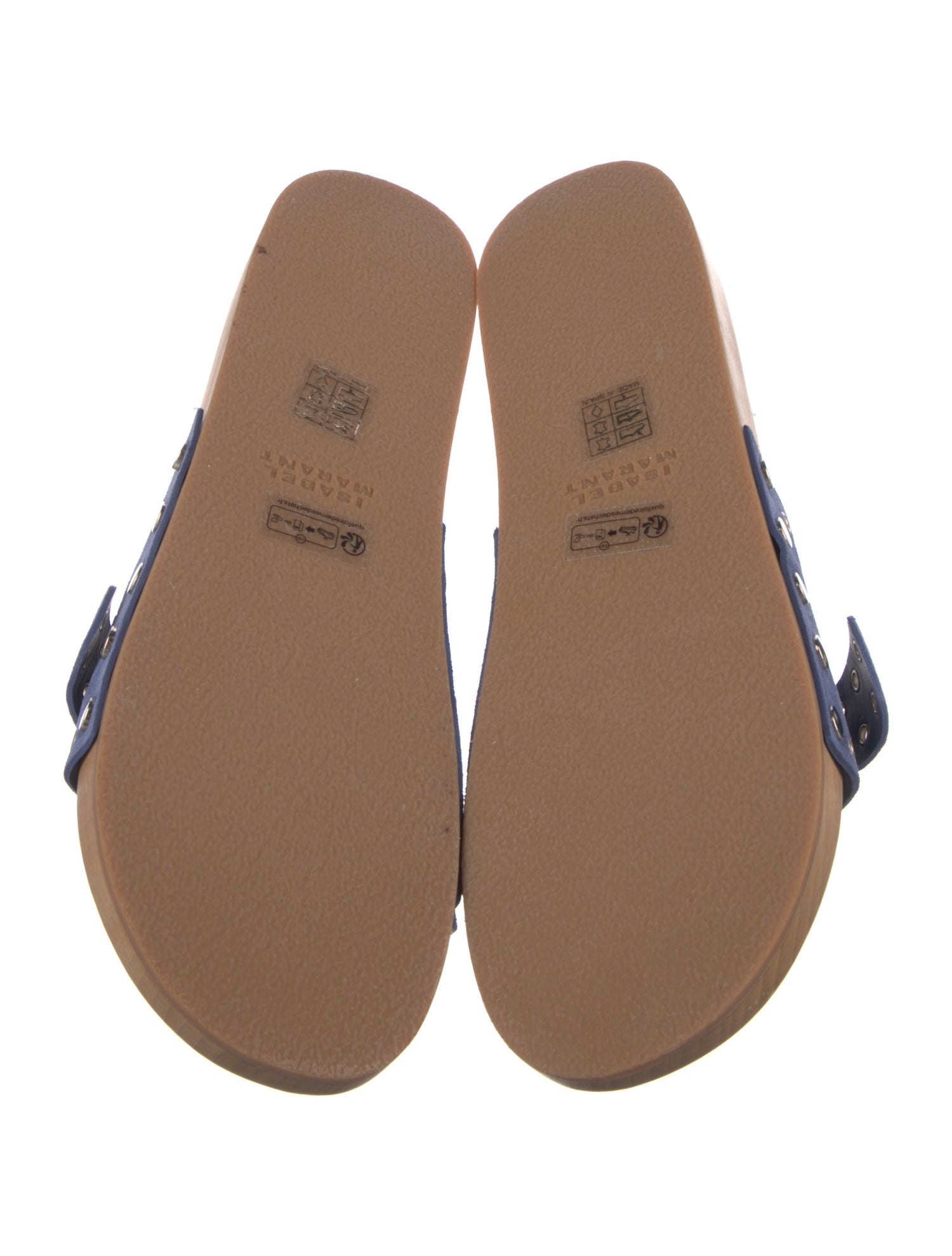 Isabel Marant Suede Eyelet Trim Slides