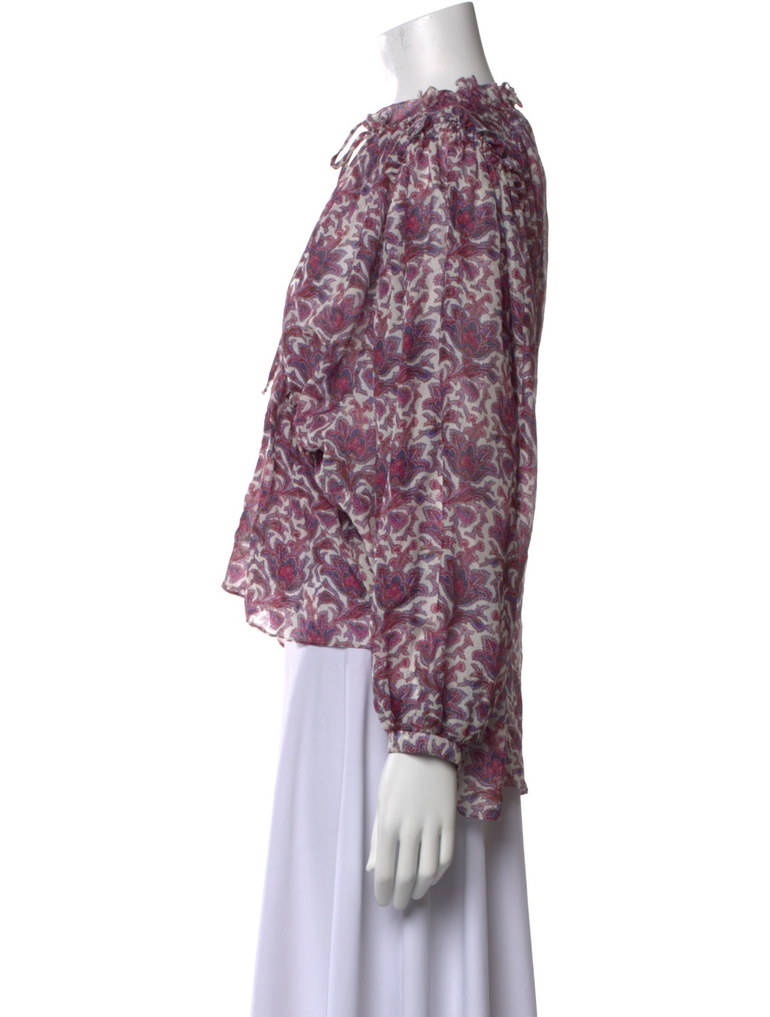 Isabel Marant Silk Floral Print Blouse