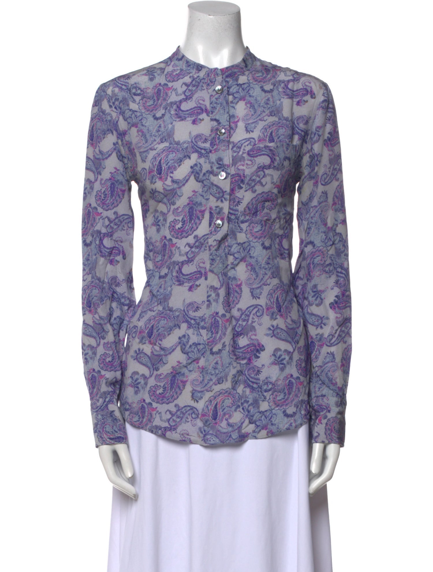 Isabel Marant Silk Paisley Print Blouse