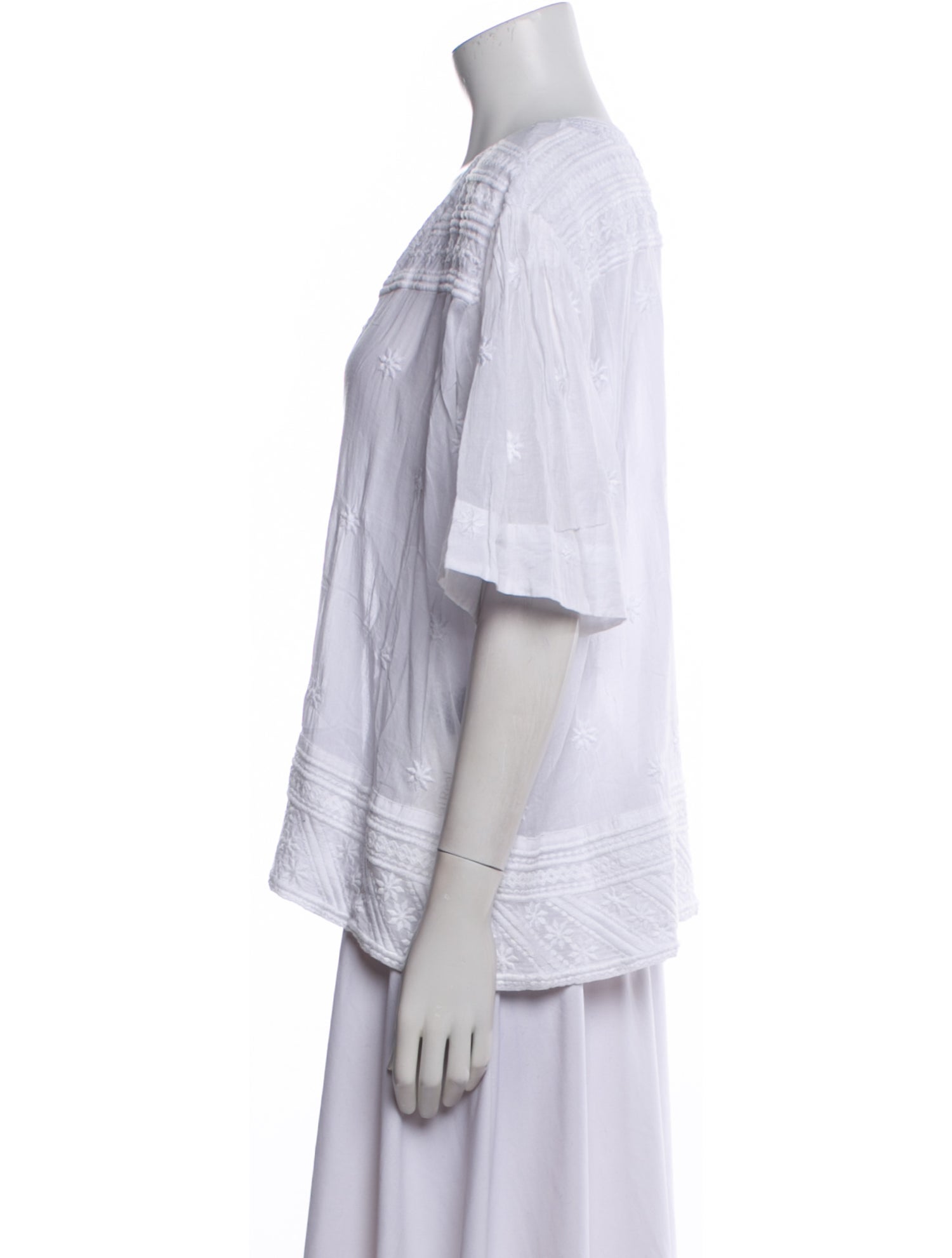 Isabel Marant V-Neck Short Sleeve Blouse