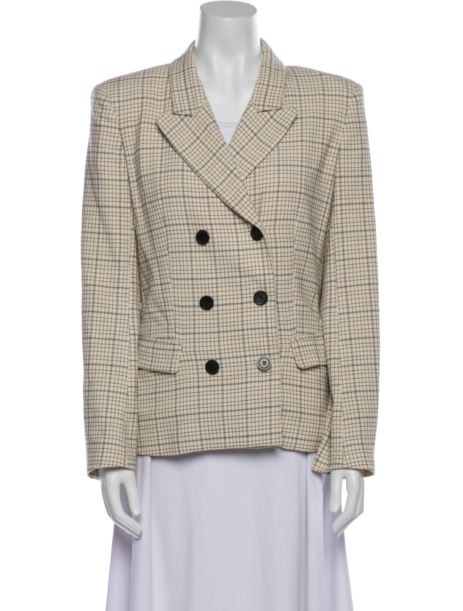 Isabel Marant Plaid Print Blazer
