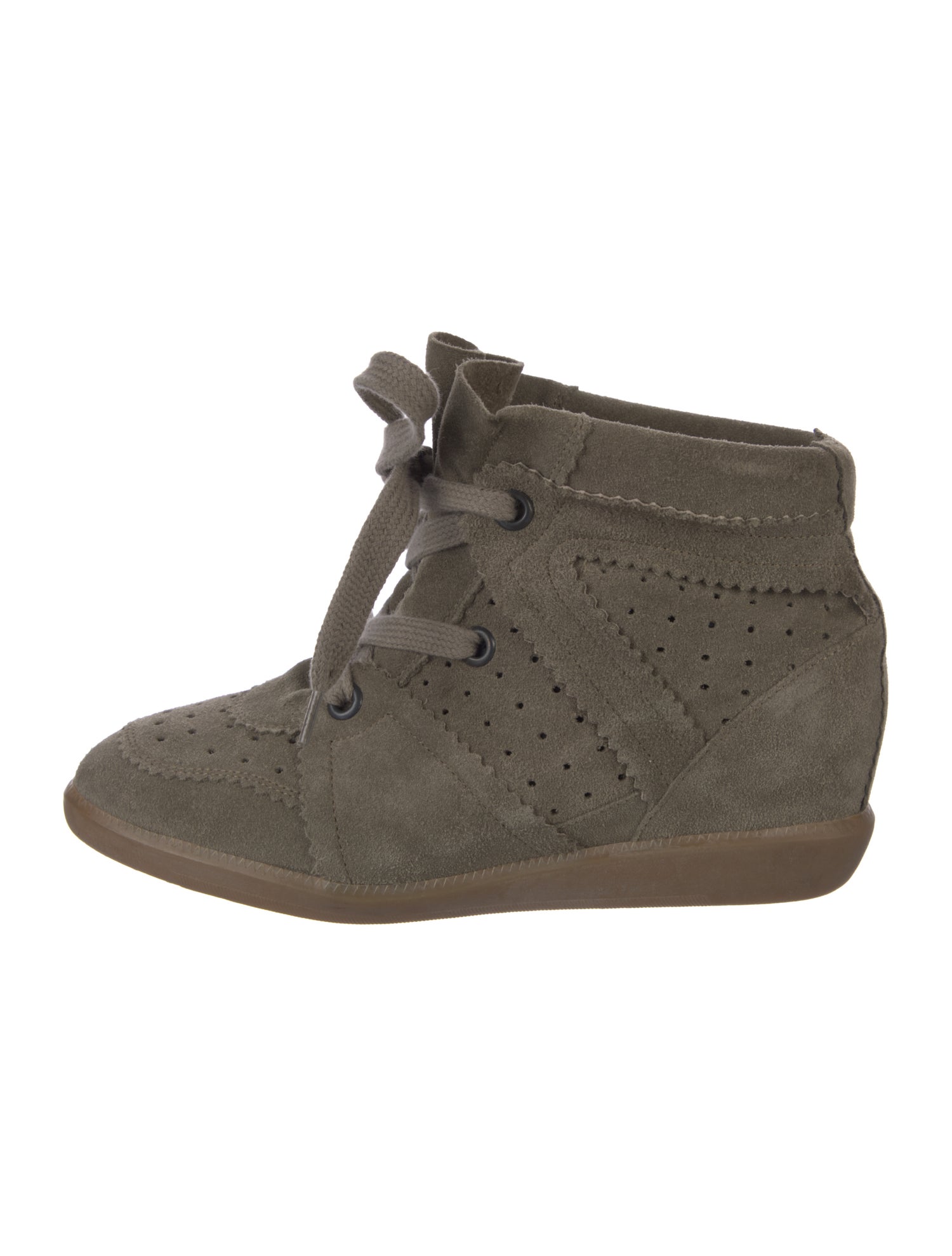 Isabel Marant Suede Wedge Sneakers